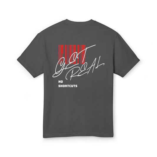 "GET REAL." TEE